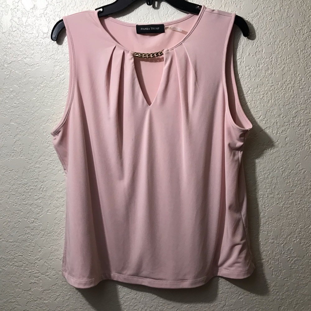 Ivanka Trump pink blouse SZ L